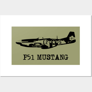 P51 Mustang Posters and Art